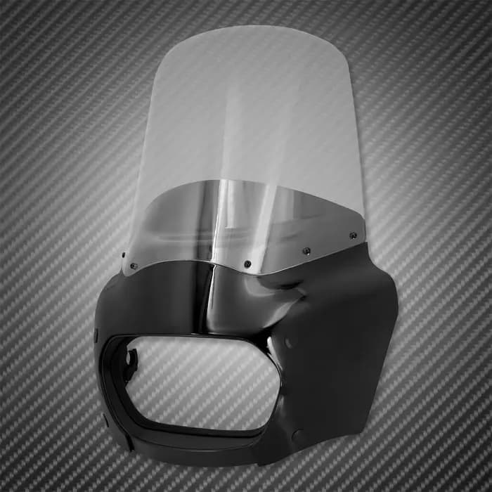 Carénage de moto ABS noir pour Harley Softail Fat Bob, FXFB, FXFBS, 2018-2023, 2024, lampe de sauna, capot avant, couvercle de carénage de lumière de sauna