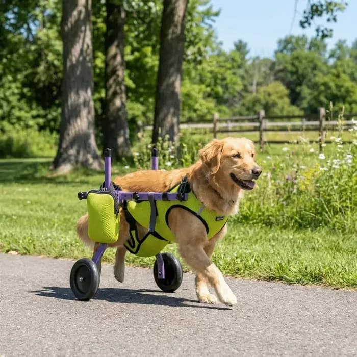 Fauteuil roulant réglable pour chien