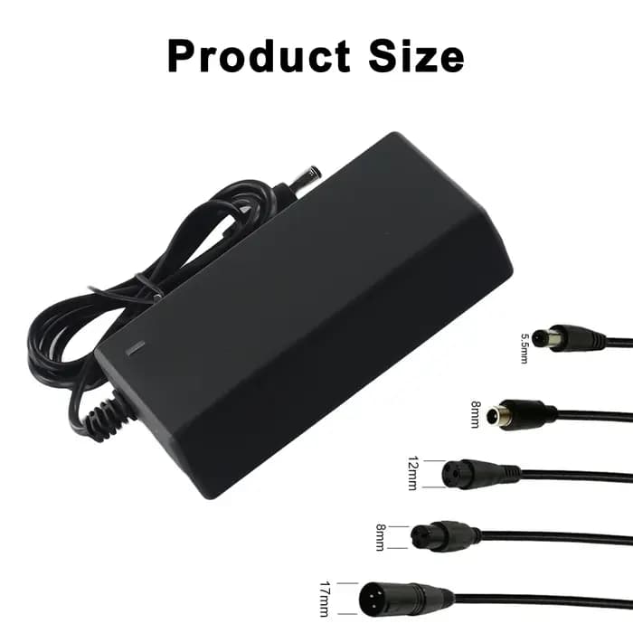 Chargeur 42V 2a, 5 prises pour batterie au Lithium 36 25.2V 25.9V 25.6V 24V