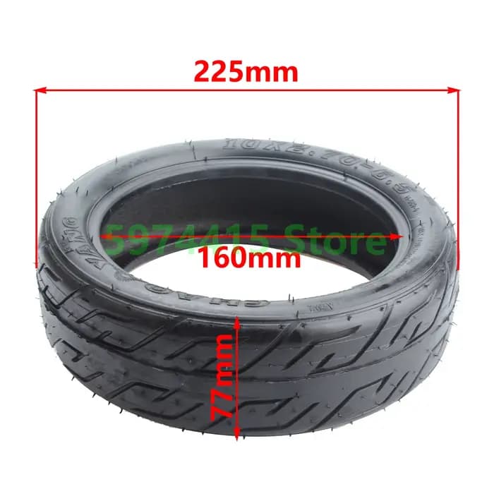Pneu tubeless 10x2.70-6.5 pour scooter électrique