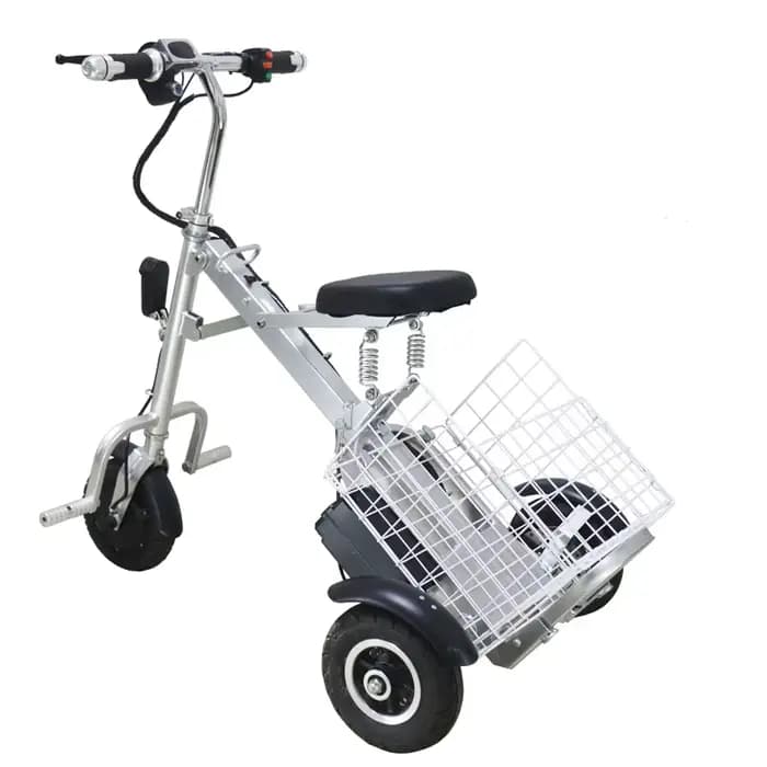 Mini Scooter Électrique Pliable avec Siège pour Personnes Âgées