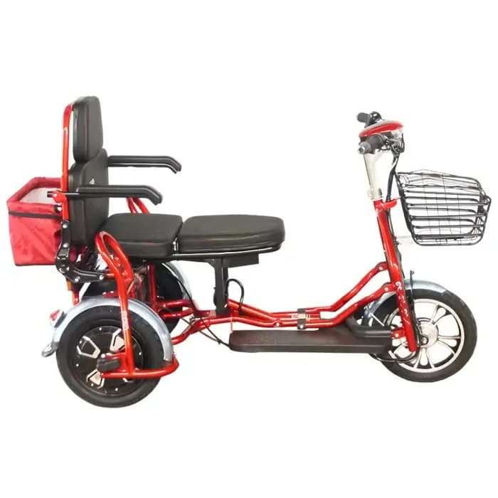 Scooter électrique pliant à 3 roues pour le transport 180 ° Tricycle
