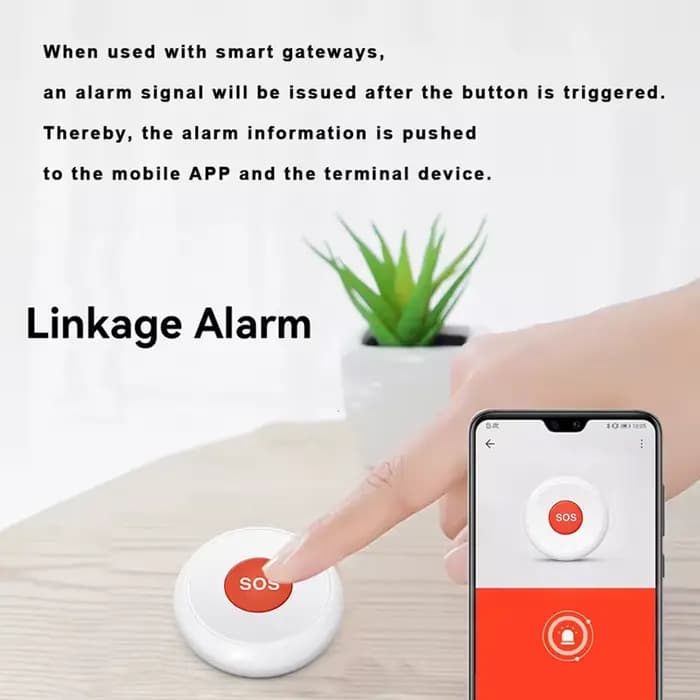 Bouton d'appel SOS Zigbee / WIFI à partager avec la famille pour l'application Tuya