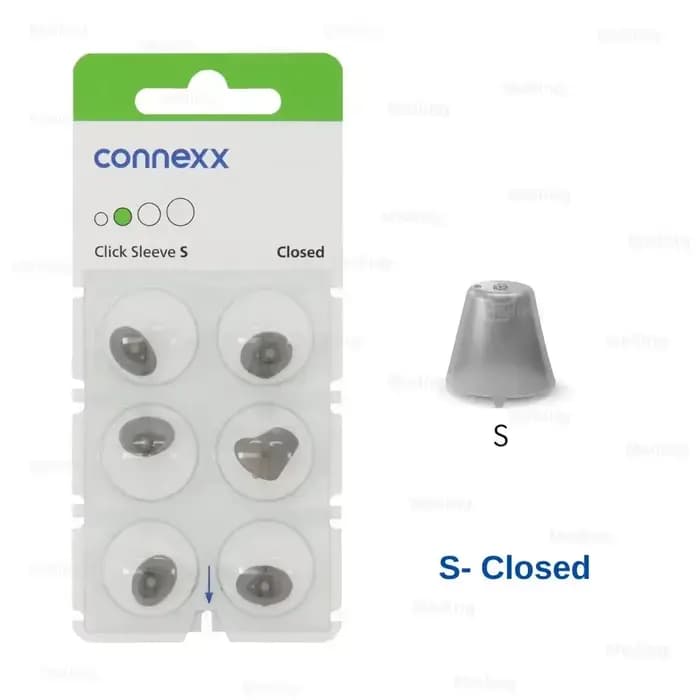 Kit d'accessoires pour appareils auditifs Signia/Rexton Vibe | Domes ouvertes + manchons Connexx Click + embouts