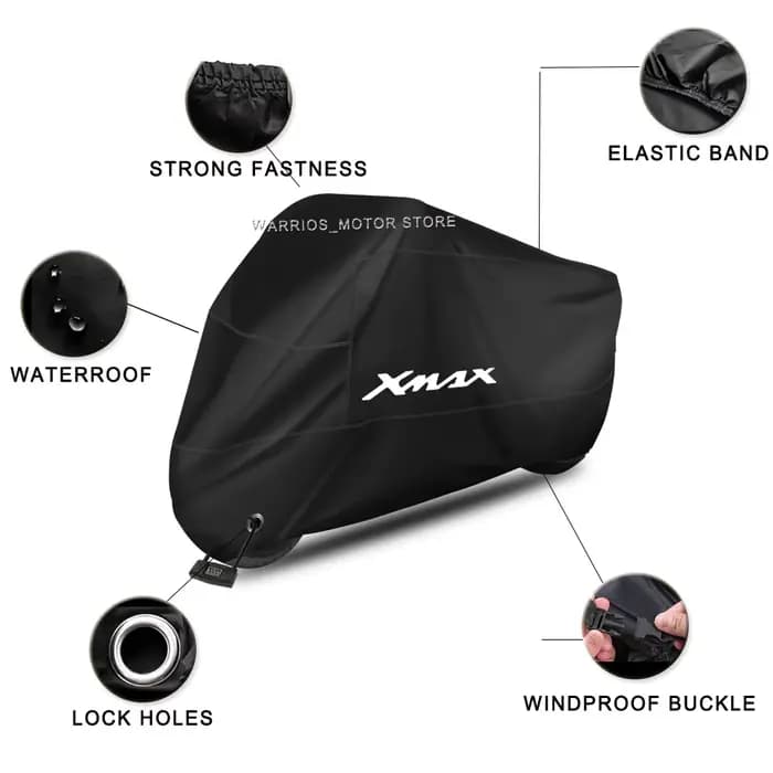 Housse de moto imperméable toutes saisons, anti-poussière, protection Uv pour Scooter d'extérieur, housse de pluie pour YAMAHA XMAX X-MAX 125 250 300 400