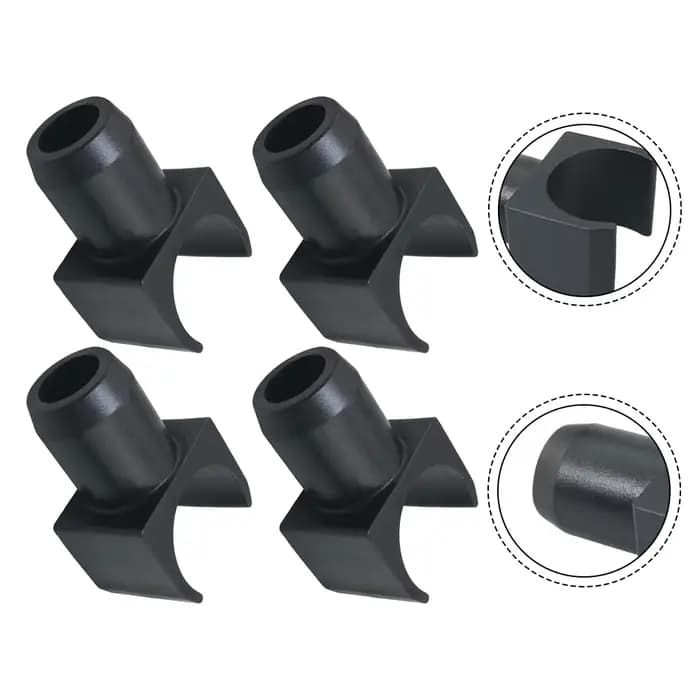 4 pièces de rails de guidage en plastique pour siège de fauteuil roulant