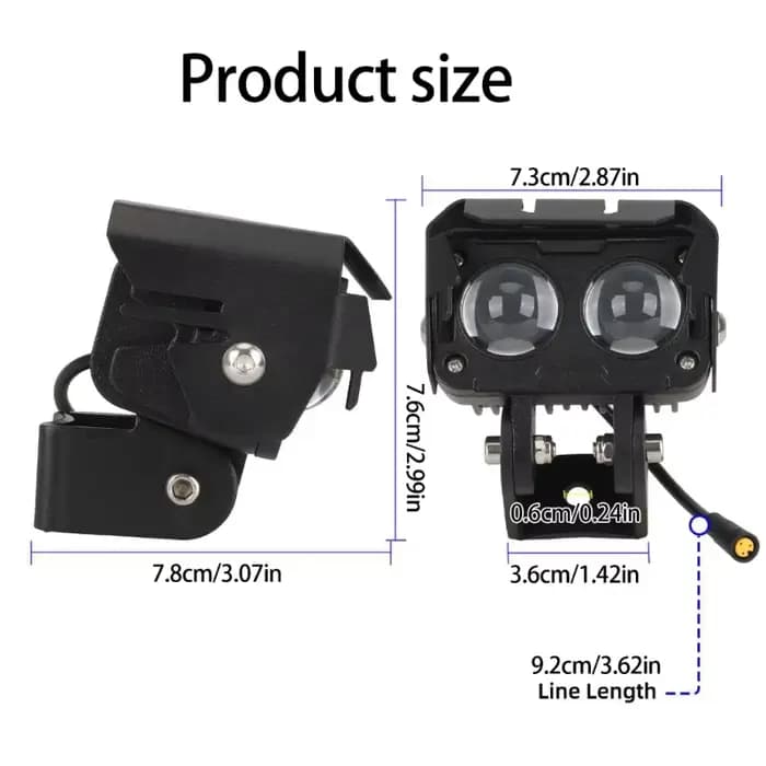 Phares des scooters rechargeables lumière des scooters intelligents améliorés