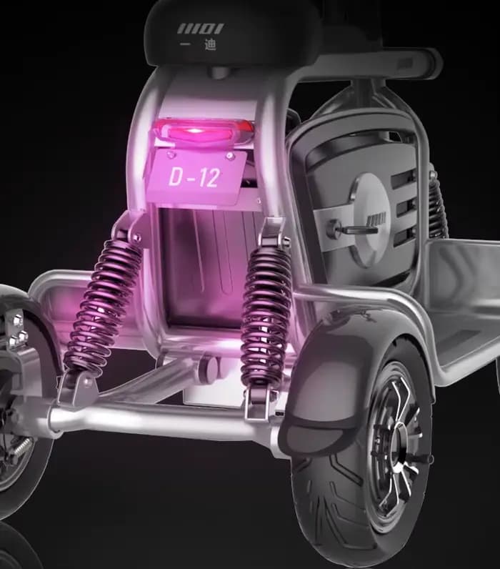 Scooter électrique à double moteur à 4 roues pour adultes