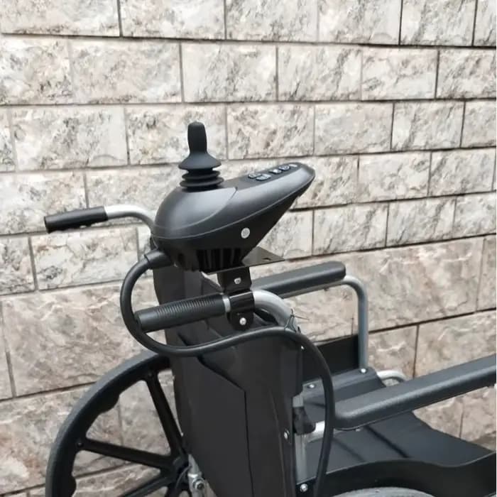 Support de fixation arrière réglable pour manette de fauteuil roulant électrique