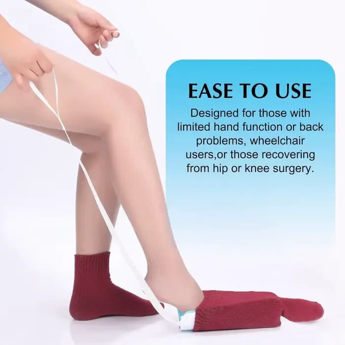 Enfile-chaussettes, outil d'aide à la mise et au retrait des chaussettes