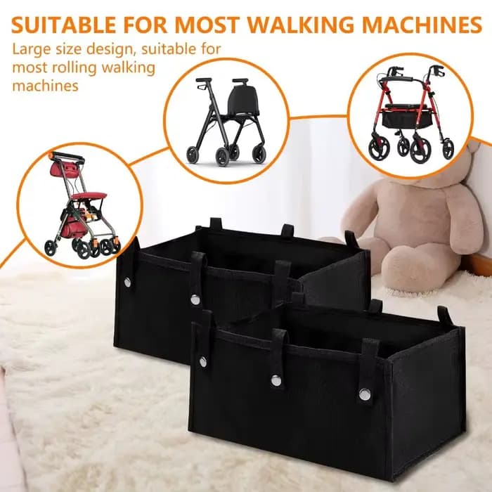 Déambulateur pliable portable avec panier