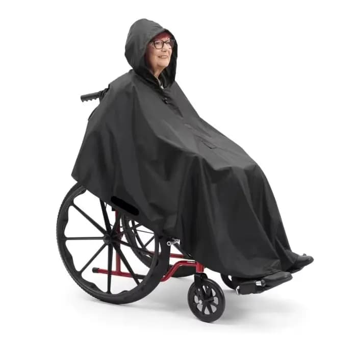 Manteau imperméable pour fauteuil roulant pour personnes âgées handicapées