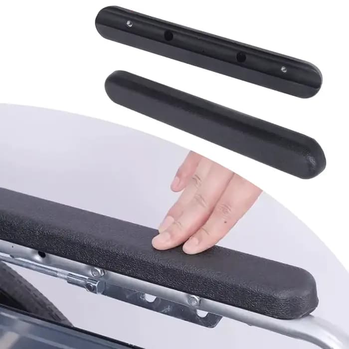 1 paire d'accoudoir universel pour fauteuil roulant avec coussinet à vis