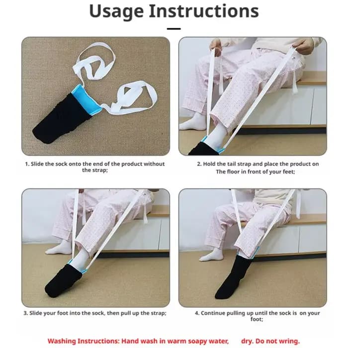 Aide à la pose des chaussettes