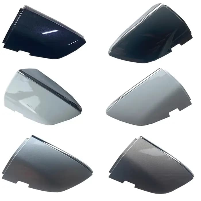 17A 837879   17G 837879 E 17A 837880   Couvercle de clé de verrouillage de poignée de porte avant gauche droite blanc avec Chrome pour VW Jetta MK7 A7 2019 – 2023