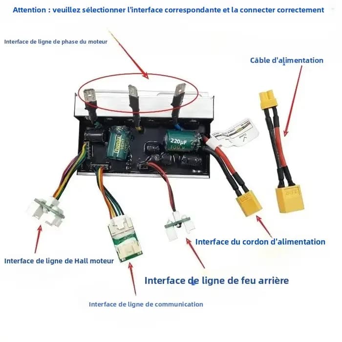 Kit de commande intelligent pour trottinette électrique Xiaomi Elite - 1200W