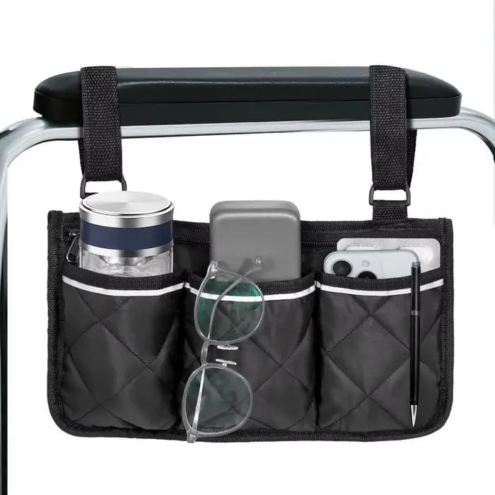 Sac d'accoudoir latéral pour fauteuil roulant