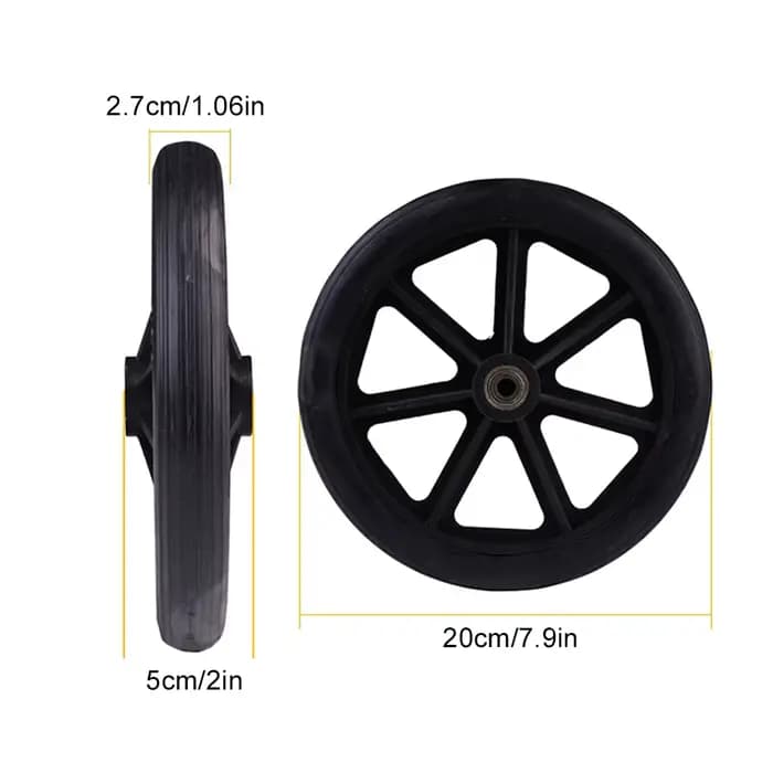 Roue avant pour fauteuil roulant robuste
