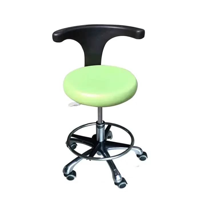 Chaise de dentiste médical, tabouret de médecin d'infirmière chirurgicale avec accoudoir rotatif à 360 degrés, chaise d'assistant en cuir PU