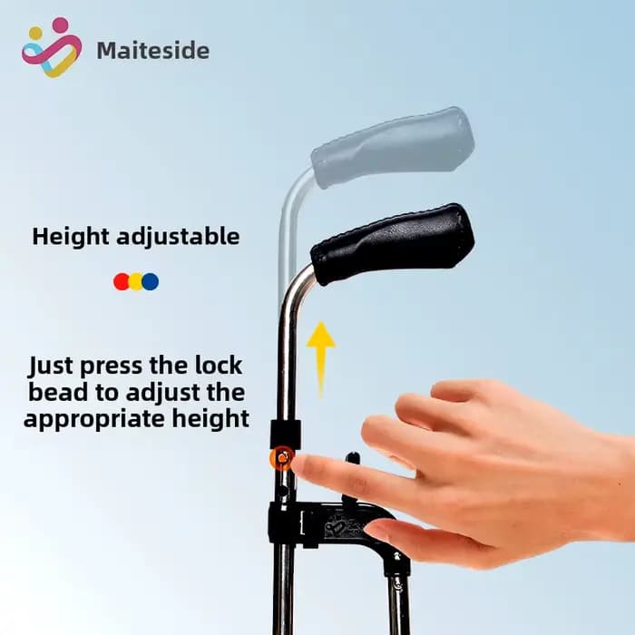 Matterside les personnes âgées bâton de marche avec roues