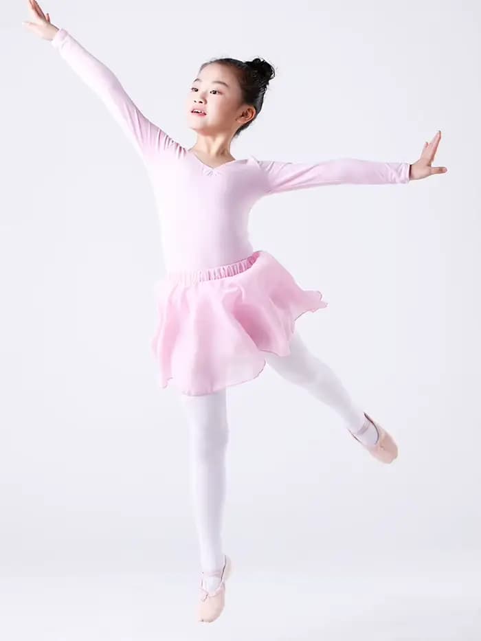 Jupe de danse pour filles, spécialement conçue pour la pratique de la danse, jupe mi-longue pour la danse classique, jupe courte