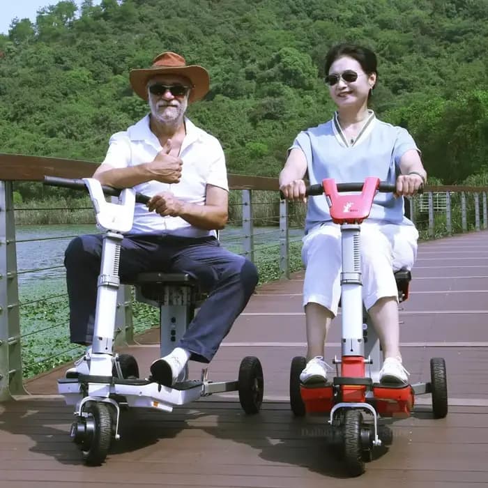 Scooter électrique pliable pour personnes âgées