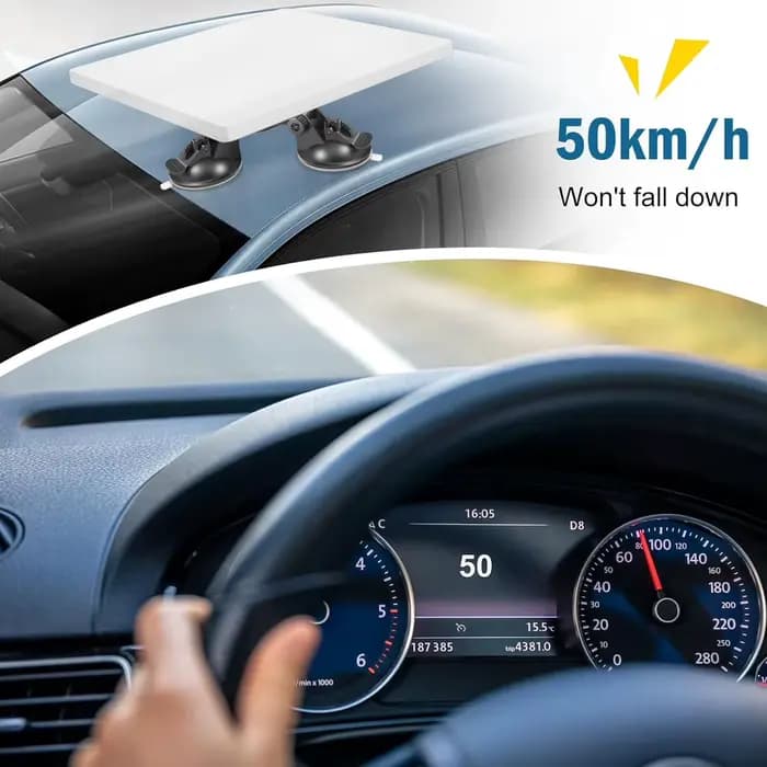 Support de voiture Satellite rectangulaire, aspiration sûre, support d'aspiration Satellite rectangulaire, puissant, facile à installer, Stable pour toit de camping-car