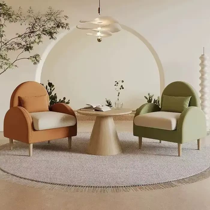 Fauteuil de lecture individuel nordique, chaise d'appoint pour balcon, chaise de bureau, fauteuil relaxant, Poltronas Decorativas, mobilier coloré