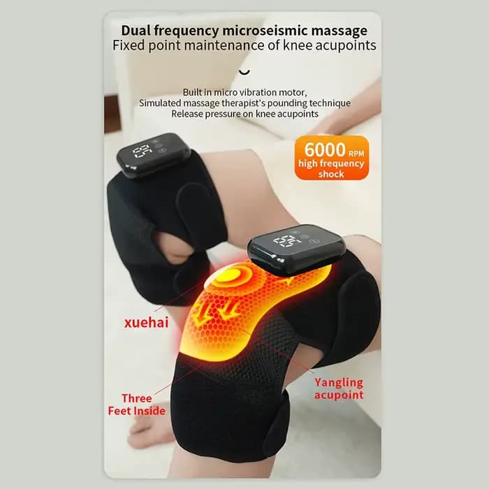 Masseur électrique de genou 3 en 1