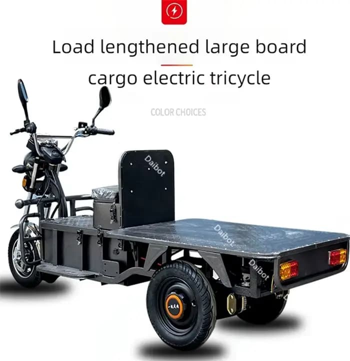 Scooter de mobilité électrique familial à 3 roues adulte tout Terrain pour les longs voyages Tricycle