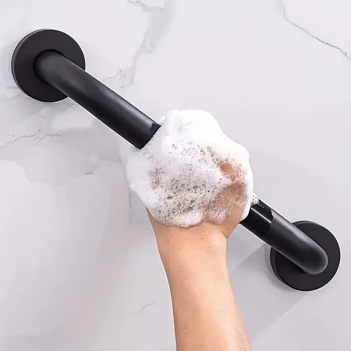 Barre d'appui antidérapante en acier inoxydable pour salle de bain