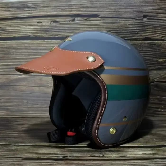 Visières de casque rétro pour scooter, casques de jet de sport, bord rabattable, pare-brise, protection contre la pluie et le soleil, 3 broches
