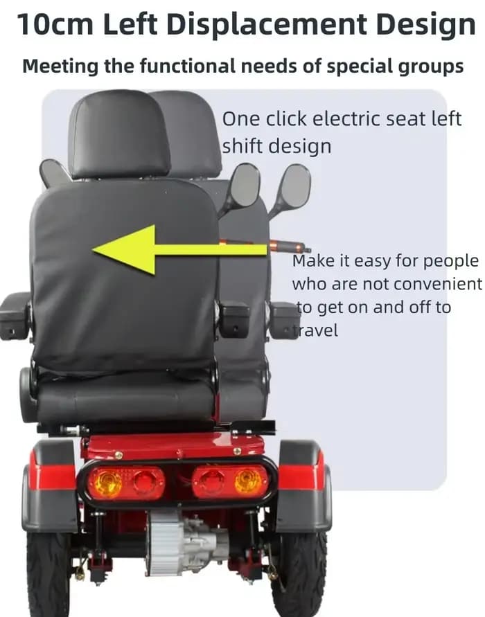 Trottinette de mobilité à 3 roues 600W 60V