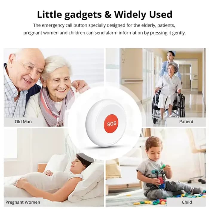 Bouton d'appel SOS Zigbee / WIFI à partager avec la famille pour l'application Tuya