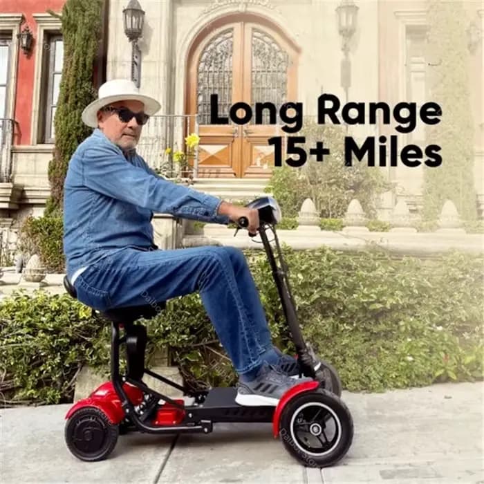 Scooter électrique à 4 roues double moteur 250W 10 pouces Mini