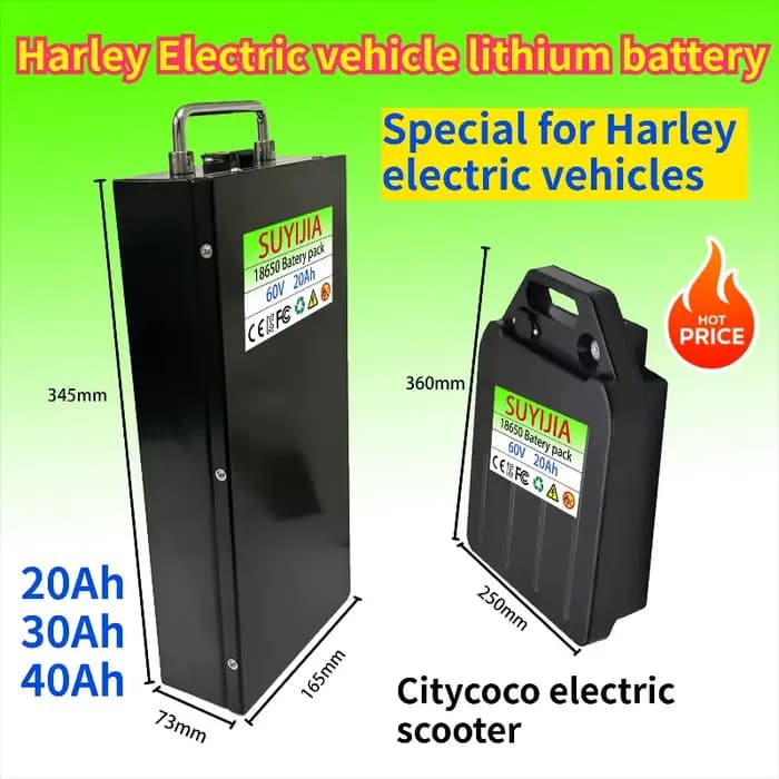 Scooter électrique 60V 20Ah-40Ah 2000W avec chargeur gratuit