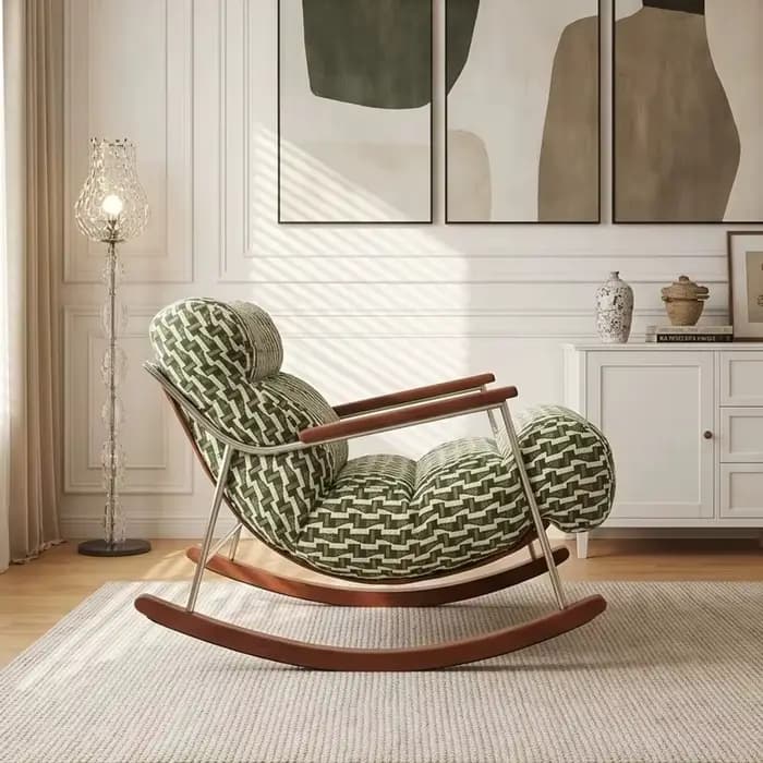 Fauteuils inclinables individuels de qualité supérieure pour salon, design esthétique, style Art français, mobilier de maison Fotel Bujany, pour balcons spacieux