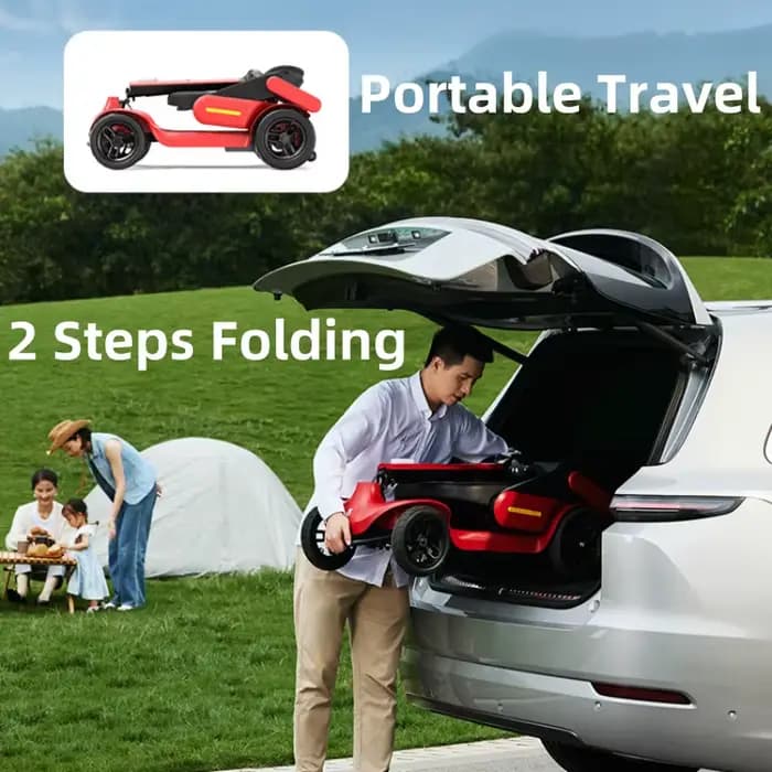 Scooter électrique pliant 36V 250W pour handicapés