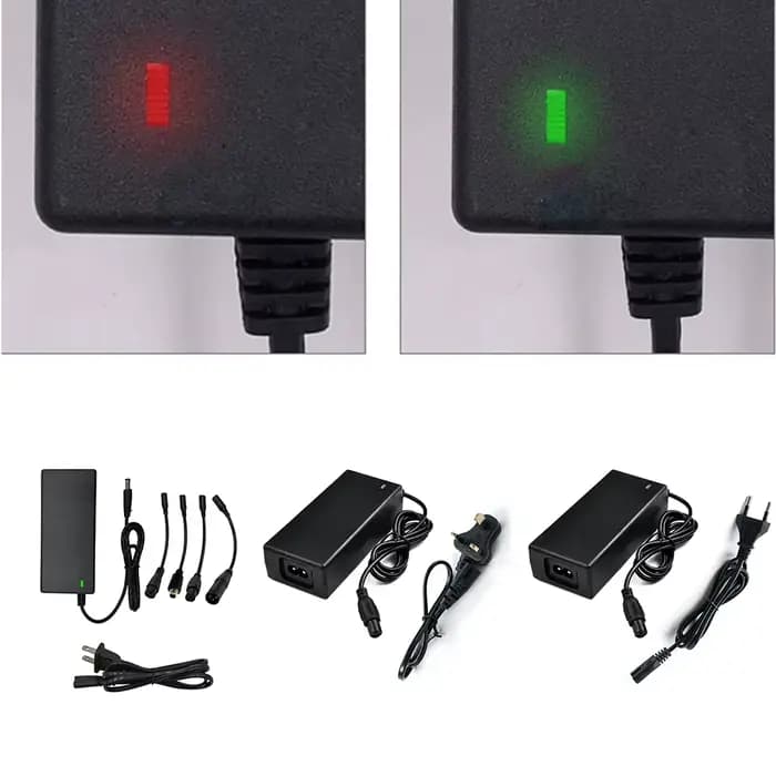Chargeur 42V 2a, 5 prises pour batterie au Lithium 36 25.2V 25.9V 25.6V 24V