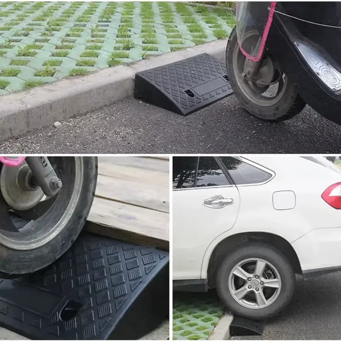 Rampe de seuil portable durable de 3 à 10 cm de hauteur