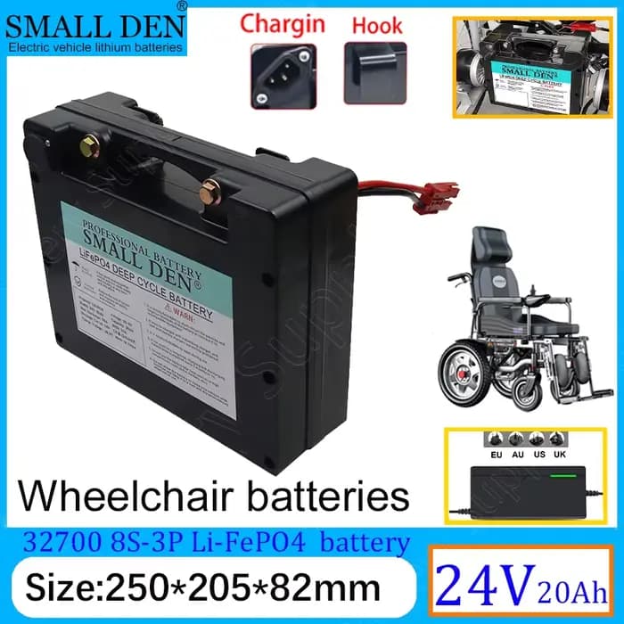 Nouvelle batterie dédiée pour fauteuil roulant électrique Lifepo4 24V 20ah pour outil