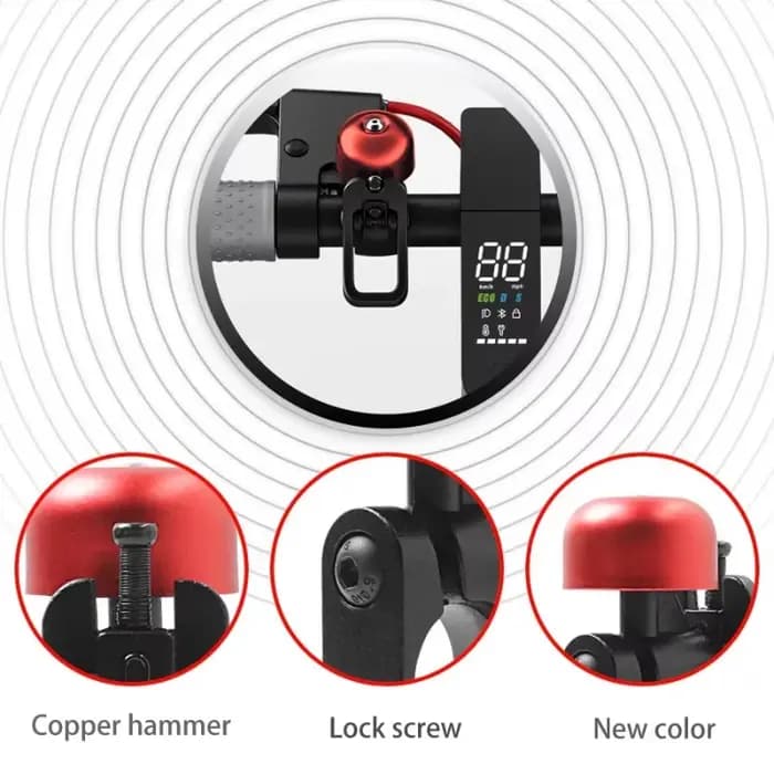 Anneau de klaxon de cloche de qualité sonore claire pour Scooter électrique Xiaomi M365 Pro 1S