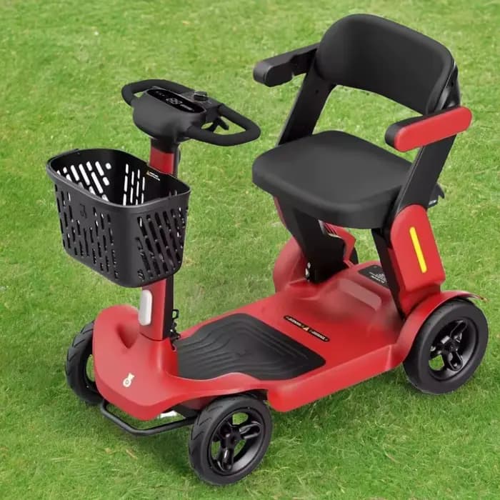 Scooter de mobilité pliable de voyage pour personnes âgées handicapées 4 roues avec siège Intelligen batterie amovible