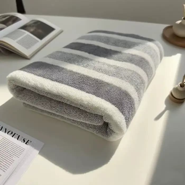 Serviette de bain épaisse, 1 paquet, forte absorption d'eau et séchage rapide, ne perd pas, durable