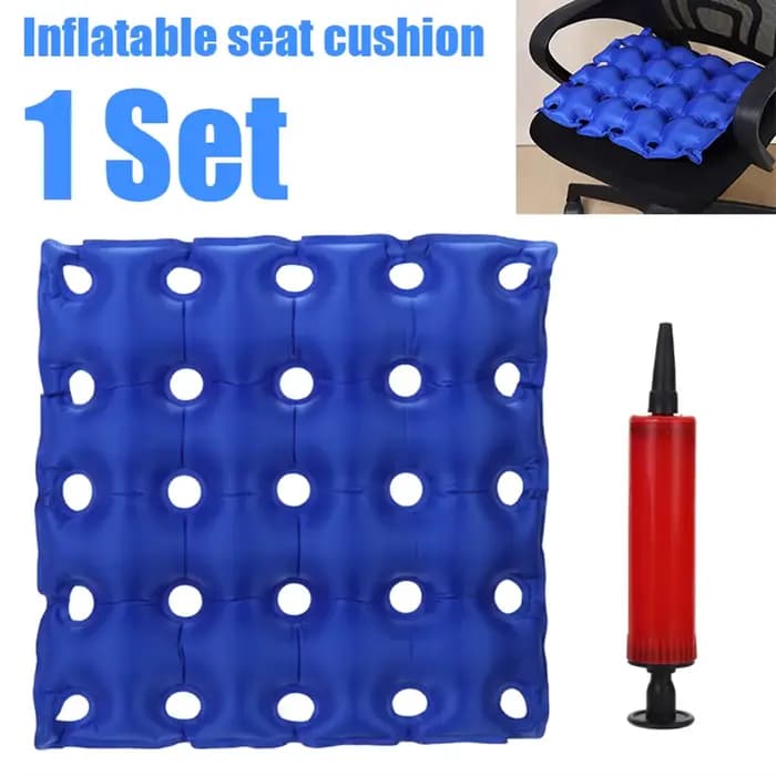 Coussin de siège gonflable anti-escarres pour fauteuil roulant