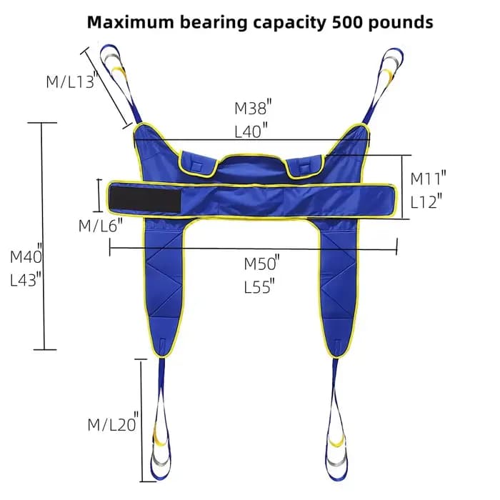 Ceinture de transfert de Patient paralysé médical, écharpe de levage, Assistant de marche pour Patie