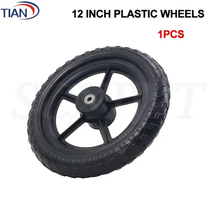 Roue de fauteuil roulant de haute qualité de 12 pouces, pneu en polyuréthane de 12 pouces, roue libr