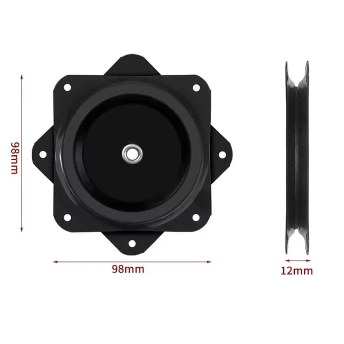 Base pivotante pour chaise robuste 6"/4" 360° ° Roulement rotatif pour tabourets de bar, accessoir