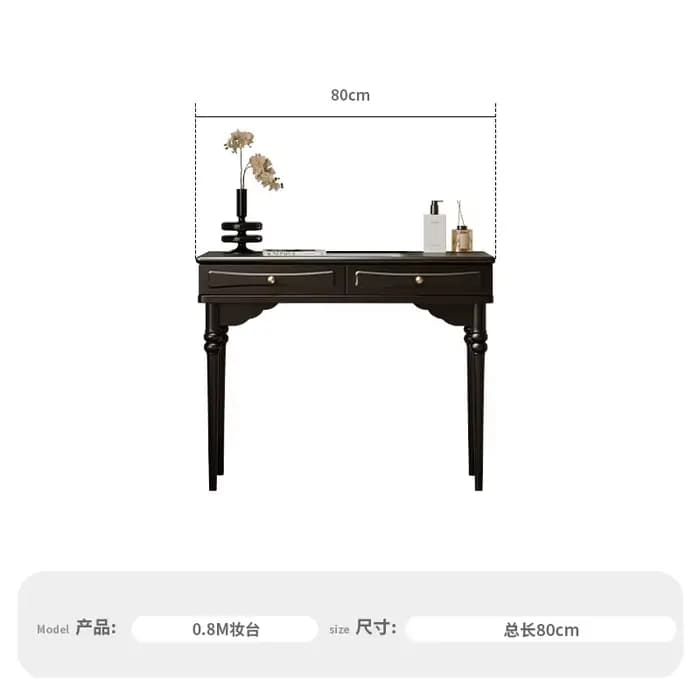 Coiffeuse d'angle pour filles, chaise noire De luxe, boîte De maquillage, tiroirs, organisateur De s