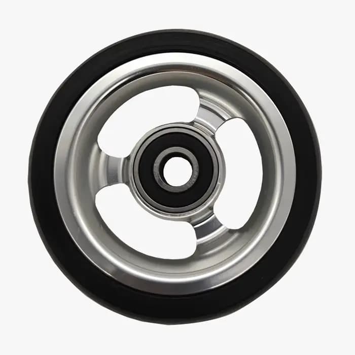 Accessoires de roulettes de roue avant de fauteuil roulant de 3 pouces, pneu en alliage d'aluminium